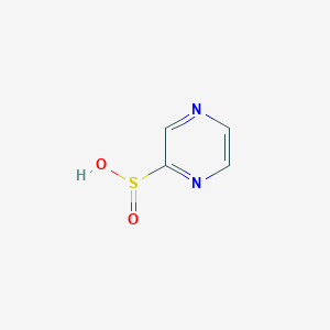 molecular formula C4H4N2O2S B15059493 Pyrazine-2-sulfinic acid 