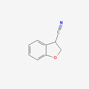 molecular formula C9H7NO B15059519 2,3-Dihydrobenzofuran-3-carbonitrile 
