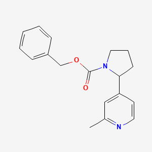 molecular formula C18H20N2O2 B15059539 Benzyl 2-(2-methylpyridin-4-yl)pyrrolidine-1-carboxylate 