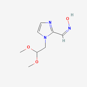 molecular formula C8H13N3O3 B15059545 (NZ)-N-[[1-(2,2-dimethoxyethyl)imidazol-2-yl]methylidene]hydroxylamine 