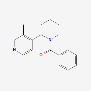 molecular formula C18H20N2O B15059581 (2-(3-Methylpyridin-4-yl)piperidin-1-yl)(phenyl)methanone 