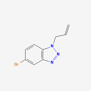 molecular formula C9H8BrN3 B15059661 1-Allyl-5-bromo-1H-benzo[d][1,2,3]triazole 