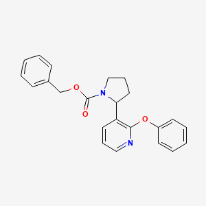 molecular formula C23H22N2O3 B15059715 Benzyl 2-(2-phenoxypyridin-3-yl)pyrrolidine-1-carboxylate 