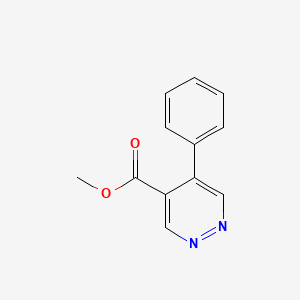 molecular formula C12H10N2O2 B15059768 Methyl 5-phenylpyridazine-4-carboxylate 