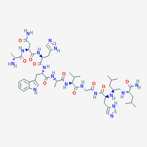 molecular formula C52H79N17O10 B150598 Neuromedin C, ala(1)-leu(9)-psi-(CH2NH)-leu(10)- CAS No. 135467-89-9