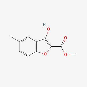 molecular formula C11H10O4 B15059904 Methyl 3-hydroxy-5-methylbenzofuran-2-carboxylate 