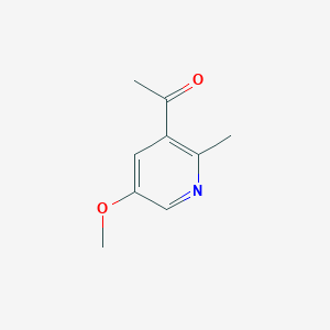 molecular formula C9H11NO2 B15059959 1-(5-Methoxy-2-methylpyridin-3-yl)ethanone 