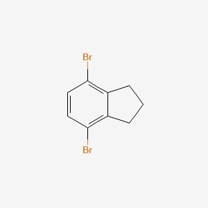 molecular formula C9H8Br2 B15059979 4,7-dibromo-2,3-dihydro-1H-indene 