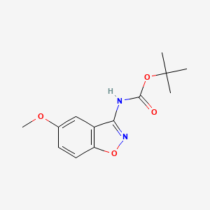 molecular formula C13H16N2O4 B15059986 tert-Butyl (5-methoxybenzo[d]isoxazol-3-yl)carbamate 