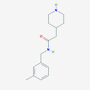 molecular formula C15H22N2O B15060009 N-(3-Methylbenzyl)-2-(piperidin-4-yl)acetamide 