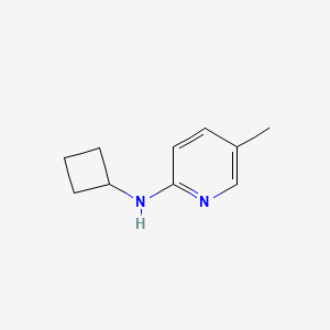 molecular formula C10H14N2 B15060101 N-cyclobutyl-5-methylpyridin-2-amine 