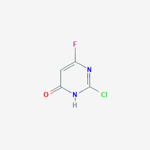 molecular formula C4H2ClFN2O B15060128 2-Chloro-6-fluoropyrimidin-4-ol 
