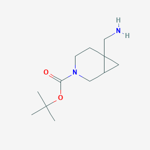 molecular formula C12H22N2O2 B15060132 tert-Butyl 6-(aminomethyl)-3-azabicyclo[4.1.0]heptane-3-carboxylate 