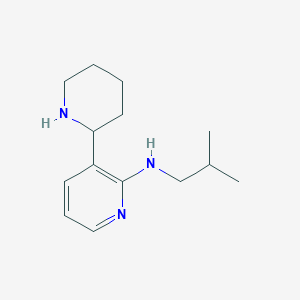 molecular formula C14H23N3 B15060144 N-Isobutyl-3-(piperidin-2-yl)pyridin-2-amine 
