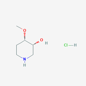 molecular formula C6H14ClNO2 B15060194 Cis-4-methoxypiperidin-3-ol hydrochloride 