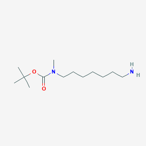 molecular formula C13H28N2O2 B15060224 Tert-butyl (7-aminoheptyl)(methyl)carbamate 