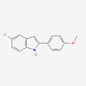 molecular formula C15H12ClNO B15060243 5-chloro-2-(4-methoxyphenyl)-1H-indole 