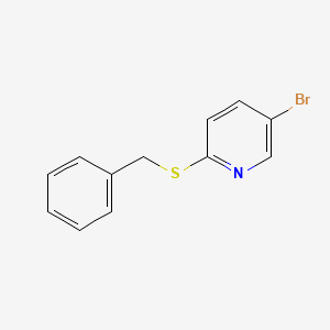 molecular formula C12H10BrNS B1506038 Pyridine, 5-bromo-2-[(phenylmethyl)thio]- CAS No. 874959-69-0