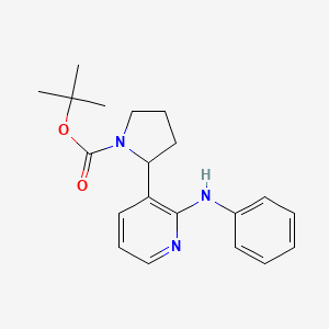 molecular formula C20H25N3O2 B15060396 tert-Butyl 2-(2-(phenylamino)pyridin-3-yl)pyrrolidine-1-carboxylate 
