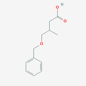 molecular formula C12H16O3 B150604 4-(Benzyloxy)-3-methylbutanoic acid CAS No. 132437-90-2