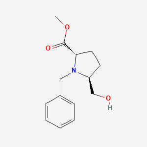 molecular formula C14H19NO3 B15060426 methyl (2S,5S)-1-benzyl-5-(hydroxymethyl)pyrrolidine-2-carboxylate 