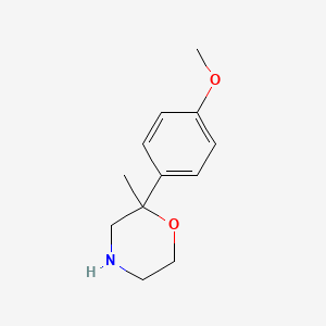 molecular formula C12H17NO2 B15060434 2-(4-Methoxyphenyl)-2-methylmorpholine 