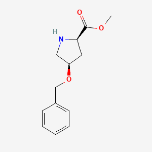 molecular formula C13H17NO3 B15060539 methyl (2R,4R)-4-benzyloxypyrrolidine-2-carboxylate 