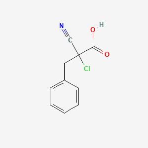 molecular formula C10H8ClNO2 B15060548 A-cyano- 