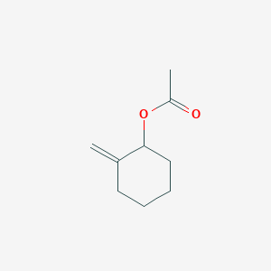 molecular formula C9H14O2 B15060574 (2-Methylidenecyclohexyl) acetate 