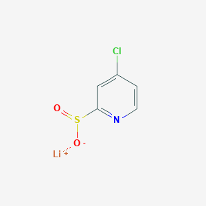 molecular formula C5H3ClLiNO2S B15060613 Lithium(1+) ion 4-chloropyridine-2-sulfinate 