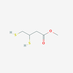molecular formula C5H10O2S2 B15060629 Methyl 3,4-bis(sulfanyl)butanoate 