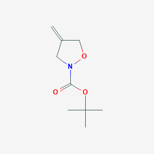 molecular formula C9H15NO3 B15060634 tert-Butyl 4-methylidene-1,2-oxazolidine-2-carboxylate 