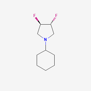 B1506069 (3R,4R)-1-Cyclohexyl-3,4-difluoropyrrolidine CAS No. 209625-81-0