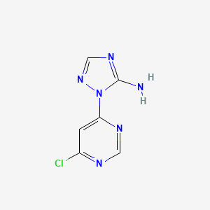 B1506073 1-(6-Chloropyrimidin-4-yl)-1H-1,2,4-triazol-5-amine CAS No. 1093625-98-9