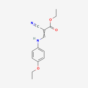 molecular formula C14H16N2O3 B15060731 Ethyl 2-cyano-3-(4-ethoxyanilino)prop-2-enoate 