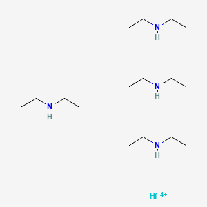 molecular formula C16H44HfN4+4 B15060765 N-ethylethanamine;hafnium(4+) 