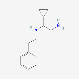 molecular formula C13H20N2 B15060825 1-cyclopropyl-N-(2-phenylethyl)ethane-1,2-diamine 