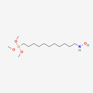 molecular formula C14H33NO4Si B15060844 N-(11-trimethoxysilylundecyl)hydroxylamine 