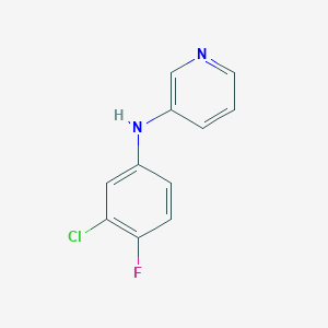 molecular formula C11H8ClFN2 B15060854 N-(3-Chloro-4-fluorophenyl)pyridin-3-amine 