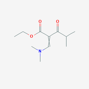 molecular formula C11H19NO3 B15061011 Ethyl 2-((dimethylamino)methylene)-4-methyl-3-oxopentanoate 