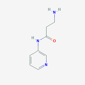 molecular formula C8H11N3O B15061093 3-amino-N-(pyridin-3-yl)propanamide 