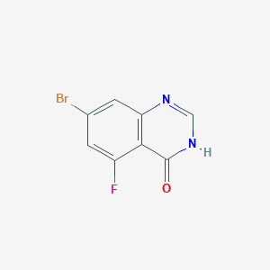 molecular formula C8H4BrFN2O B15061117 7-Bromo-5-fluoroquinazolin-4-ol 