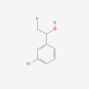 molecular formula C8H8BrFO B15061143 1-(3-Bromophenyl)-2-fluoroethan-1-ol 