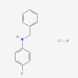 molecular formula C13H13ClFN B15061230 N-Benzyl-4-fluoroaniline Hydrochloride 