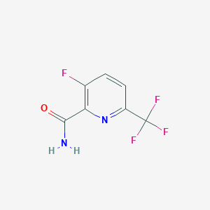 molecular formula C7H4F4N2O B15061356 3-Fluoro-6-(trifluoromethyl)picolinamide 