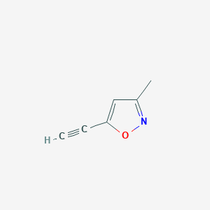 molecular formula C6H5NO B15061369 5-Ethynyl-3-methyl-1,2-oxazole 