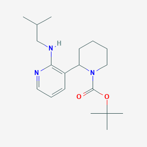 molecular formula C19H31N3O2 B15061480 tert-Butyl 2-(2-(isobutylamino)pyridin-3-yl)piperidine-1-carboxylate 