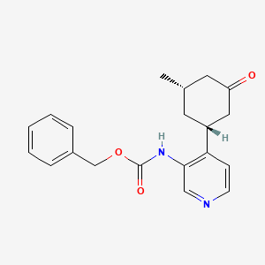 molecular formula C20H22N2O3 B15061524 racemic-benzyl (4-((1R,3S)-3-methyl-5-oxocyclohexyl)pyridin-3-yl)carbamate 