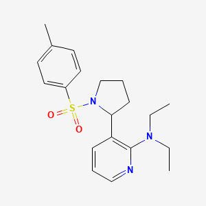 molecular formula C20H27N3O2S B15061724 N,N-Diethyl-3-(1-tosylpyrrolidin-2-yl)pyridin-2-amine 