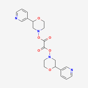 molecular formula C20H22N4O6 B15061774 Bis(2-pyridin-3-ylmorpholin-4-yl) oxalate 